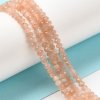 4401j Kamień słoneczny fasetowany kamień naturalny kula 3mm pasmo 38cm